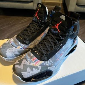 Jordan’s 34 Size 13 with box.